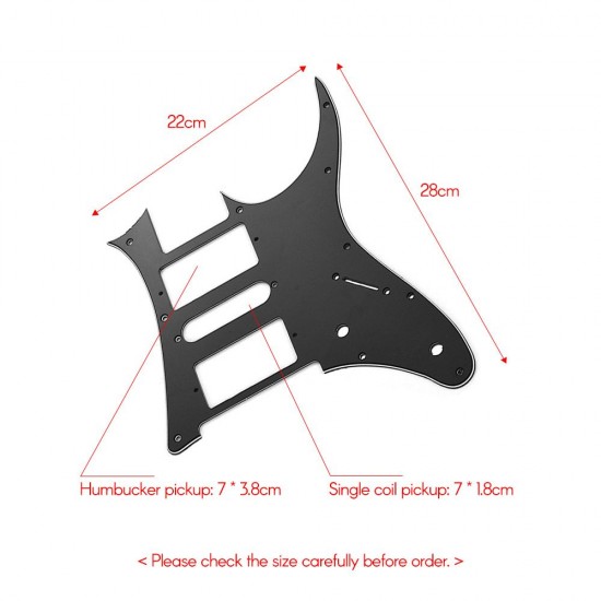 HSH Electric Guitar Pickguard PVC Pick Guard Scratch for Ibanez g250 Guitar Replacement Black 1 Ply HSH Electric Guitar Pickguard PVC Pick Guard Scratch for Ibanez g250 Guitar Replacement Black 1 Ply