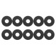 10pcs Guitar Strap Locks Blocks Anti-slip Rubber Material Guitar Parts Accessories for Acoustic/ Electric Guitars Bass 10pcs Guitar Strap Locks Blocks Anti-slip Rubber Material Guitar Parts Accessories for Acoustic/ Electric Guitars Bass