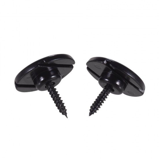Electric Bass String Retainer Round Shape Bass Guitar Replacement Parts Accessories with Mounting Screws, Pack of 2pcs Electric Bass String Retainer Round Shape Bass Guitar Replacement Parts Accessories with Mounting Screws, Pack of 2pcs