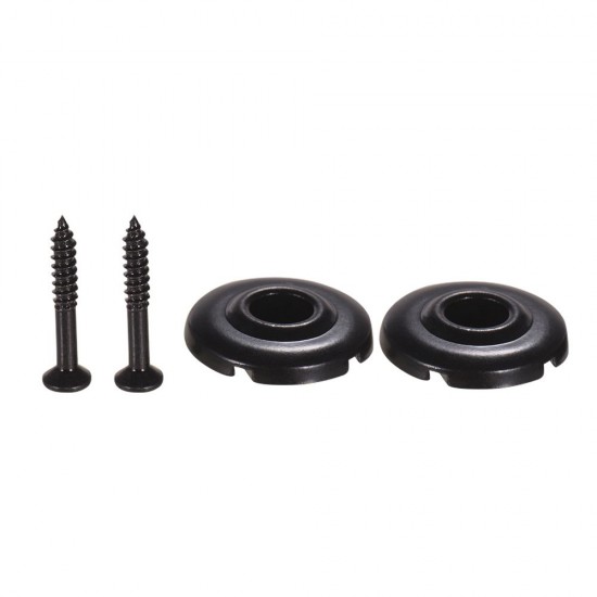 Electric Bass String Retainer Round Shape Bass Guitar Replacement Parts Accessories with Mounting Screws, Pack of 2pcs Electric Bass String Retainer Round Shape Bass Guitar Replacement Parts Accessories with Mounting Screws, Pack of 2pcs