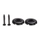 Electric Bass String Retainer Round Shape Bass Guitar Replacement Parts Accessories with Mounting Screws, Pack of 2pcs Electric Bass String Retainer Round Shape Bass Guitar Replacement Parts Accessories with Mounting Screws, Pack of 2pcs