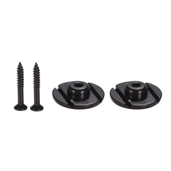 Electric Bass String Retainer Round Shape Bass Guitar Replacement Parts Accessories with Mounting Screws, Pack of 2pcs Electric Bass String Retainer Round Shape Bass Guitar Replacement Parts Accessories with Mounting Screws, Pack of 2pcs