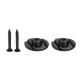 Electric Bass String Retainer Round Shape Bass Guitar Replacement Parts Accessories with Mounting Screws, Pack of 2pcs Electric Bass String Retainer Round Shape Bass Guitar Replacement Parts Accessories with Mounting Screws, Pack of 2pcs
