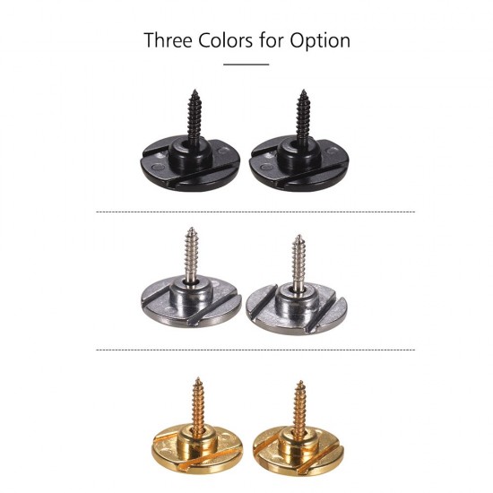 Electric Bass String Retainer Round Shape Bass Guitar Replacement Parts Accessories with Mounting Screws, Pack of 2pcs Electric Bass String Retainer Round Shape Bass Guitar Replacement Parts Accessories with Mounting Screws, Pack of 2pcs