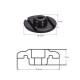 Electric Bass String Retainer Round Shape Bass Guitar Replacement Parts Accessories with Mounting Screws, Pack of 2pcs Electric Bass String Retainer Round Shape Bass Guitar Replacement Parts Accessories with Mounting Screws, Pack of 2pcs