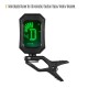 Digital Tuner Clip-On Design LCD Display Vibration Tuning for Chromatic/ Guitar/ Bass/ Violin/ Ukulele Digital Tuner Clip-On Design LCD Display Vibration Tuning for Chromatic/ Guitar/ Bass/ Violin/ Ukulele