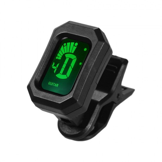 Digital Tuner Clip-On Design LCD Display Vibration Tuning for Chromatic/ Guitar/ Bass/ Violin/ Ukulele Digital Tuner Clip-On Design LCD Display Vibration Tuning for Chromatic/ Guitar/ Bass/ Violin/ Ukulele