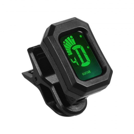 Digital Tuner Clip-On Design LCD Display Vibration Tuning for Chromatic/ Guitar/ Bass/ Violin/ Ukulele Digital Tuner Clip-On Design LCD Display Vibration Tuning for Chromatic/ Guitar/ Bass/ Violin/ Ukulele