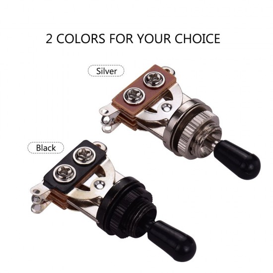 3 Way LP SG Elecric Guitar Switch 3-Position Pick-up Selector Toggle Black Top 3 Way LP SG Elecric Guitar Switch 3-Position Pick-up Selector Toggle Black Top