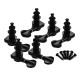 6 Pieces Guitar Machine Heads Knobs String Tuning Peg Locking Tuners for Acoustic Electric Guitars 3L3R with Mounting Screws and Ferrules Black 6 Pieces Guitar Machine Heads Knobs String Tuning Peg Locking Tuners for Acoustic Electric Guitars 3L3R with Mounting Screws and Ferrules Black