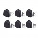 6PCS Tuning Peg Caps Polished Tuner Key Button Cap String Knob Handle with Screws Washer Parts for Acoustic and Electric Guitars Black 6PCS Tuning Peg Caps Polished Tuner Key Button Cap String Knob Handle with Screws Washer Parts for Acoustic and Electric Guitars Black