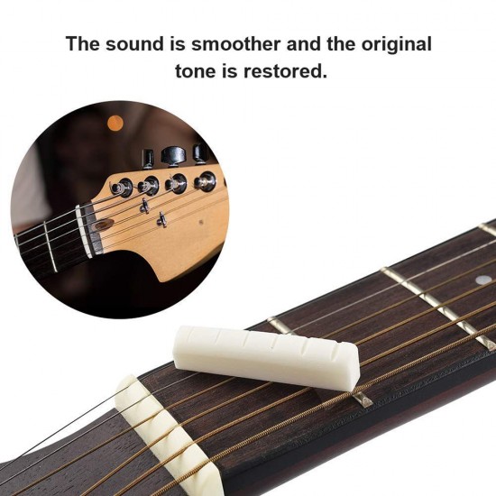 Guitar Saddle Nut White Cattle Bone for 41 Inch Folk Guitar Guitar Saddle Nut White Cattle Bone for 41 Inch Folk Guitar