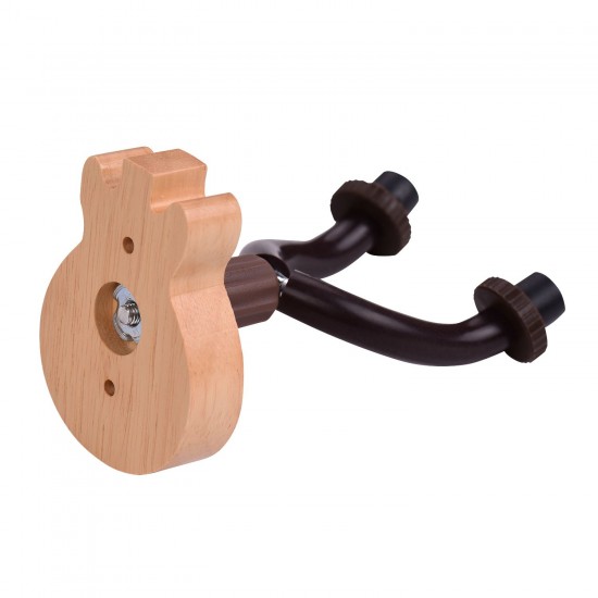 Guitar Wall Mount Hanger Solid Wood Guitar Hanger Wall Hook Holder Stand with Metal Steadying Bars for Acoustic Electric Guitar Bass Ukulele Guitar Wall Mount Hanger Solid Wood Guitar Hanger Wall Hook Holder Stand with Metal Steadying Bars for Acoustic Electric Guitar Bass Ukulele