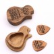 2 Pcs Wooden Guitar Picks with Box Wood Picks for Acoustic Electric Guitars Plectrum Bass Ukulele Musical Instrument Tool 2 Pcs Wooden Guitar Picks with Box Wood Picks for Acoustic Electric Guitars Plectrum Bass Ukulele Musical Instrument Tool
