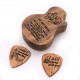 2 Pcs Wooden Guitar Picks with Box Wood Picks for Acoustic Electric Guitars Plectrum Bass Ukulele Musical Instrument Tool 2 Pcs Wooden Guitar Picks with Box Wood Picks for Acoustic Electric Guitars Plectrum Bass Ukulele Musical Instrument Tool