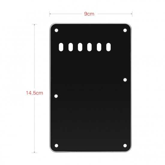 6 Holes 3-Ply Guitar Backplate Tremolo Back Cover Replacement for ST Electric Guitar 6 Holes 3-Ply Guitar Backplate Tremolo Back Cover Replacement for ST Electric Guitar