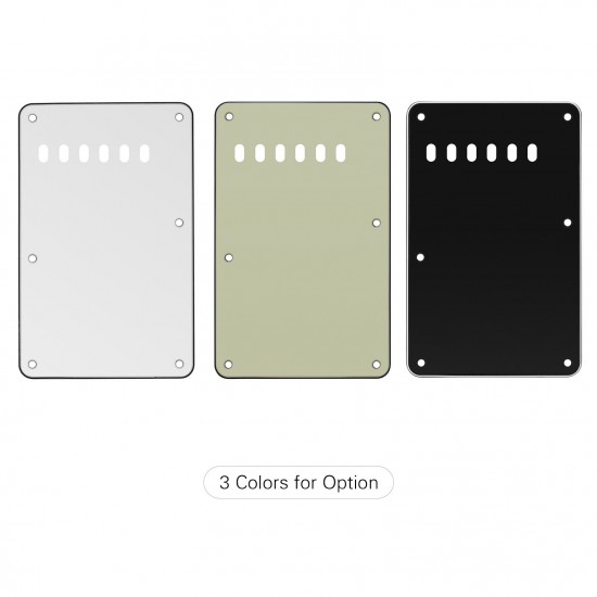 6 Holes 3-Ply Guitar Backplate Tremolo Back Cover Replacement for ST Electric Guitar 6 Holes 3-Ply Guitar Backplate Tremolo Back Cover Replacement for ST Electric Guitar