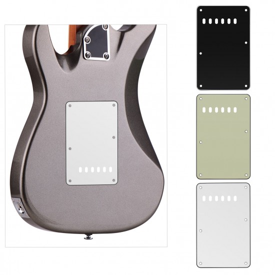 6 Holes 3-Ply Guitar Backplate Tremolo Back Cover Replacement for ST Electric Guitar 6 Holes 3-Ply Guitar Backplate Tremolo Back Cover Replacement for ST Electric Guitar