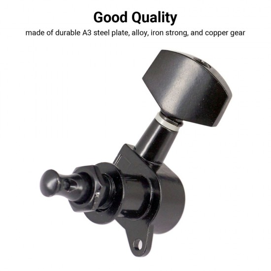 6pcs Sealed Guitar String Pegs Locking Tuners 3L3R Tuning Pegs String Tuners Electric Acoustic Guitar Tuner Machine Heads Knobs 3 Left 3 Right 6pcs Sealed Guitar String Pegs Locking Tuners 3L3R Tuning Pegs String Tuners Electric Acoustic Guitar Tuner Machine Heads Knobs 3 Left 3 Right