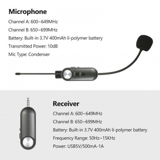 UHF Headset Wireless Microphone Instrument Mic Omni-directional Hifi Microphone Wireless Instrument Microphone System Receiver & Transmitter UHF Clip Type Mic+Receiver for Sax Saxophone French Horn Trumpet Trumbone UHF Headset Wireless Microphone Instrument Mic Omni-directional Hifi Microphone Wireless Instrument Microphone System Receiver & Transmitter UHF Clip Type Mic+Receiver for Sax Saxophone French Horn Trumpet Trumbone