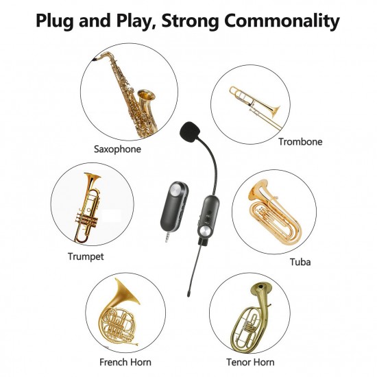 UHF Headset Wireless Microphone Instrument Mic Omni-directional Hifi Microphone Wireless Instrument Microphone System Receiver & Transmitter UHF Clip Type Mic+Receiver for Sax Saxophone French Horn Trumpet Trumbone UHF Headset Wireless Microphone Instrument Mic Omni-directional Hifi Microphone Wireless Instrument Microphone System Receiver & Transmitter UHF Clip Type Mic+Receiver for Sax Saxophone French Horn Trumpet Trumbone