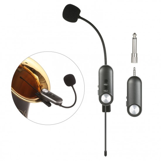UHF Headset Wireless Microphone Instrument Mic Omni-directional Hifi Microphone Wireless Instrument Microphone System Receiver & Transmitter UHF Clip Type Mic+Receiver for Sax Saxophone French Horn Trumpet Trumbone UHF Headset Wireless Microphone Instrument Mic Omni-directional Hifi Microphone Wireless Instrument Microphone System Receiver & Transmitter UHF Clip Type Mic+Receiver for Sax Saxophone French Horn Trumpet Trumbone