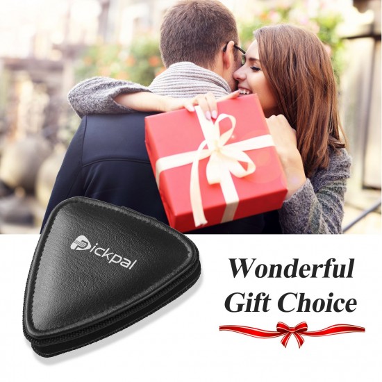 PICKPAL Guitar Picks Holder Case for Acoustic Electric Guitar Includes 12 PCS Guitar Picks Leather Guitar Plectrums Storage Pouch Guitar Pick Bag Gifts for Kids Friends Guitar Players PICKPAL Guitar Picks Holder Case for Acoustic Electric Guitar Includes 12 PCS Guitar Picks Leather Guitar Plectrums Storage Pouch Guitar Pick Bag Gifts for Kids Friends Guitar Players