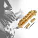 Electric Guitar Bridge Compatible with JM Series, Guitar Tailpiece Chrome Roller Saddles with 2 Screw Sleeves & 1.5mm Hexagonal Wrench Electric Guitar Bridge Compatible with JM Series, Guitar Tailpiece Chrome Roller Saddles with 2 Screw Sleeves & 1.5mm Hexagonal Wrench