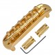 Electric Guitar Bridge Compatible with JM Series, Guitar Tailpiece Chrome Roller Saddles with 2 Screw Sleeves & 1.5mm Hexagonal Wrench Electric Guitar Bridge Compatible with JM Series, Guitar Tailpiece Chrome Roller Saddles with 2 Screw Sleeves & 1.5mm Hexagonal Wrench