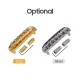 Electric Guitar Bridge Compatible with JM Series, Guitar Tailpiece Chrome Roller Saddles with 2 Screw Sleeves & 1.5mm Hexagonal Wrench Electric Guitar Bridge Compatible with JM Series, Guitar Tailpiece Chrome Roller Saddles with 2 Screw Sleeves & 1.5mm Hexagonal Wrench