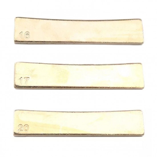 9Pcs Guitar Brass Radian Fret Inserts 7.25/9.5/10/12/14/15/16/17/20 Radius Fingerboard Fret Press Caul Insert for Acoustic/Electric Guitar Electric Bass 9Pcs Guitar Brass Radian Fret Inserts 7.25/9.5/10/12/14/15/16/17/20 Radius Fingerboard Fret Press Caul Insert for Acoustic/Electric Guitar Electric Bass