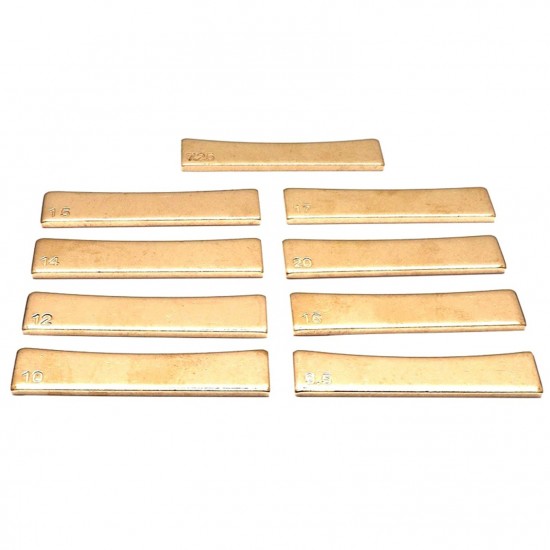 9Pcs Guitar Brass Radian Fret Inserts 7.25/9.5/10/12/14/15/16/17/20 Radius Fingerboard Fret Press Caul Insert for Acoustic/Electric Guitar Electric Bass 9Pcs Guitar Brass Radian Fret Inserts 7.25/9.5/10/12/14/15/16/17/20 Radius Fingerboard Fret Press Caul Insert for Acoustic/Electric Guitar Electric Bass
