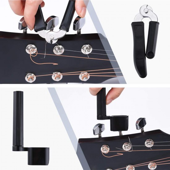 Guitar Strings Changing Kit Guitar Accessories Kit Guitar Playing Maintenance Tool for Beginners Guitar Strings Changing Kit Guitar Accessories Kit Guitar Playing Maintenance Tool for Beginners