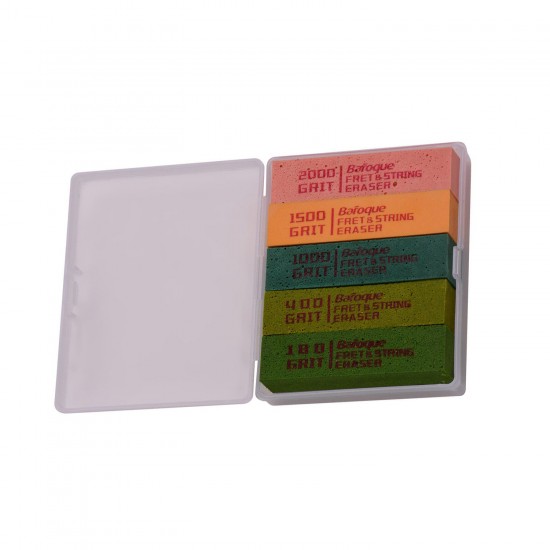 Guitar Fret Polishing Erasers Abraisive Rubber Blocks with 180 Grit & 400 Grit & 1000 Grit & 1500 Grit & 2000 Grit for Guitar Fret Strings Polishing Maintaining Guitar Fret Polishing Erasers Abraisive Rubber Blocks with 180 Grit & 400 Grit & 1000 Grit & 1500 Grit & 2000 Grit for Guitar Fret Strings Polishing Maintaining