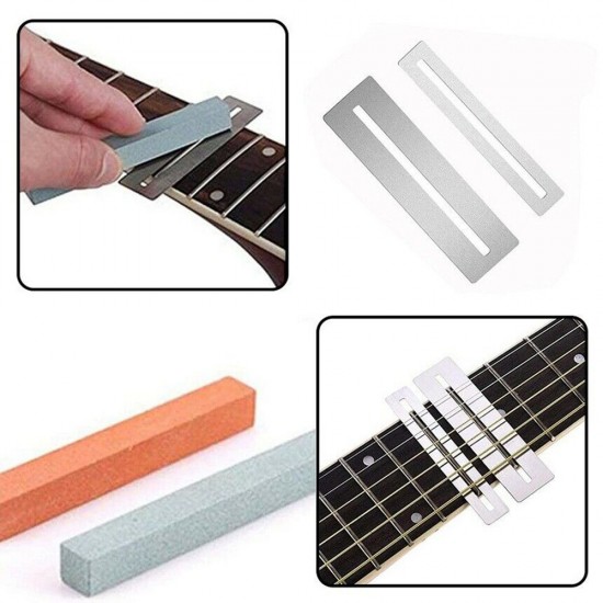6Pcs Guitar Luthier Tool Kit Fret Crowning File Dressing Rocker Fingerboard Guard Grinding Stone 6Pcs Guitar Luthier Tool Kit Fret Crowning File Dressing Rocker Fingerboard Guard Grinding Stone