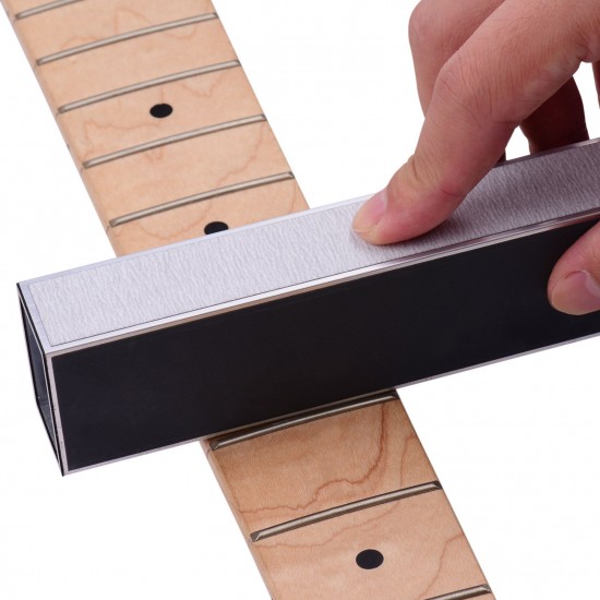 Guitar Fret Leveling Beam Guitar Fret Leveling Bar 20CM with Replacement Sandpaper Guitar Maintenance Tool Guitar Fret Leveling Beam Guitar Fret Leveling Bar 20CM with Replacement Sandpaper Guitar Maintenance Tool