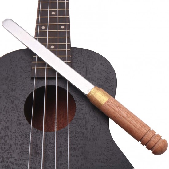 Wood Handle Guitar Fret Crowning File Dressing File Guitar Repairing Tools Professional Luthier Tool for Stringed Musical Instrument Wood Handle Guitar Fret Crowning File Dressing File Guitar Repairing Tools Professional Luthier Tool for Stringed Musical Instrument
