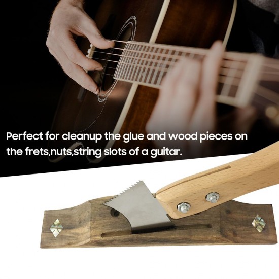 Guitar Cleaning File Tool Slotted Hole Guitar Fret Nut Saddle File Saddle Slot Cleaning Saw Guitar Cleaning File Tool Slotted Hole Guitar Fret Nut Saddle File Saddle Slot Cleaning Saw