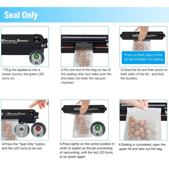 Vacuum Sealer Machine Automatic Vacuum Air Sealing System with 15 Sealing Bags For for Food Preservation Storage Saver Vacuum Sealer Machine Automatic Vacuum Air Sealing System with 15 Sealing Bags For for Food Preservation Storage Saver