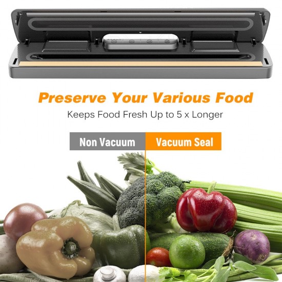 Vacuum Sealer Machine Automatic Vacuum Air Sealing System with 15 Sealing Bags For for Food Preservation Storage Saver Vacuum Sealer Machine Automatic Vacuum Air Sealing System with 15 Sealing Bags For for Food Preservation Storage Saver