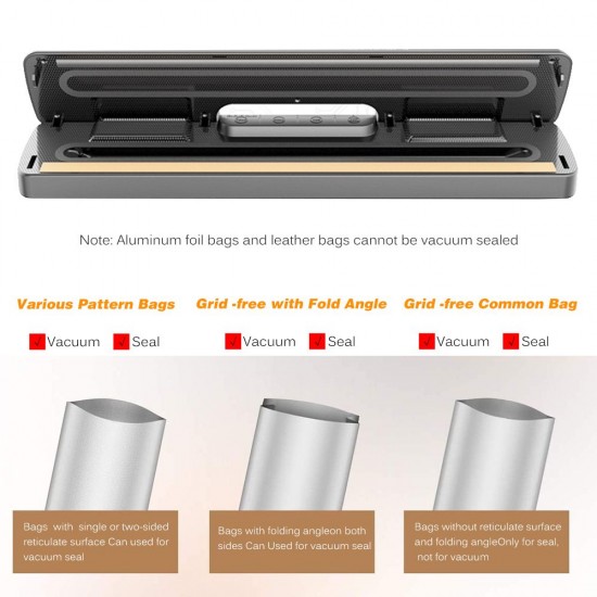 Vacuum Sealer Machine Automatic Vacuum Air Sealing System with 15 Sealing Bags For for Food Preservation Storage Saver Vacuum Sealer Machine Automatic Vacuum Air Sealing System with 15 Sealing Bags For for Food Preservation Storage Saver