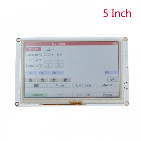 5 Inch PanelDue 5i Integrated Paneldue Colour LCD Display TouchScreen Controller Compatible with DuetWifi Duet 2 Ethernet 3D Printer Parts 5 Inch PanelDue 5i Integrated Paneldue Colour LCD Display TouchScreen Controller Compatible with DuetWifi Duet 2 Ethernet 3D Printer Parts