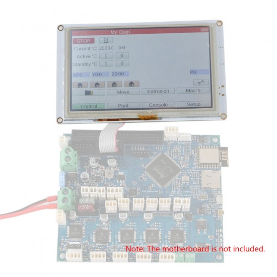 5 Inch PanelDue 5i Integrated Paneldue Colour LCD Display TouchScreen Controller Compatible with DuetWifi Duet 2 Ethernet 3D Printer Parts 5 Inch PanelDue 5i Integrated Paneldue Colour LCD Display TouchScreen Controller Compatible with DuetWifi Duet 2 Ethernet 3D Printer Parts