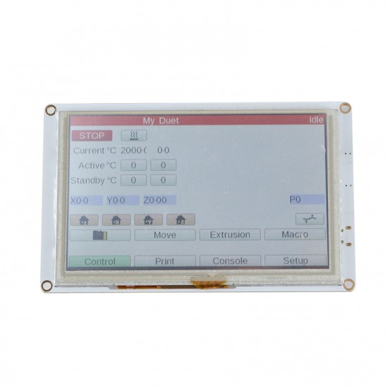 5 Inch PanelDue 5i Integrated Paneldue Colour LCD Display TouchScreen Controller Compatible with DuetWifi Duet 2 Ethernet 3D Printer Parts 5 Inch PanelDue 5i Integrated Paneldue Colour LCD Display TouchScreen Controller Compatible with DuetWifi Duet 2 Ethernet 3D Printer Parts