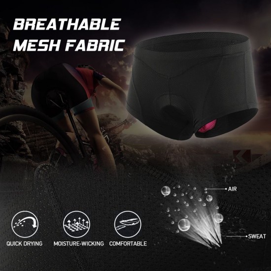 Women Bike Underwear 3D Gel Padded Bicycle Briefs MTB Cycling Biking Underwear Shorts Women Bike Underwear 3D Gel Padded Bicycle Briefs MTB Cycling Biking Underwear Shorts