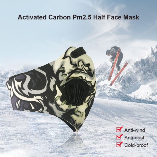 Half Face Cover Activated Carbon Pm2.5 Anti-dust Bike Cycling Outdoor Sports Breathable Face Filter Cover Half Face Cover Activated Carbon Pm2.5 Anti-dust Bike Cycling Outdoor Sports Breathable Face Filter Cover
