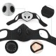 Adults Mouth Mask with Double Valves Active Carbon Filter Adjustable Safety Mask Reusable Breathing Valve Mask for Running Cycling Camping Traveling Adults Mouth Mask with Double Valves Active Carbon Filter Adjustable Safety Mask Reusable Breathing Valve Mask for Running Cycling Camping Traveling