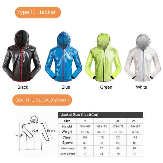 Cycling Raincoat with Hood for Men Women Waterproof Windproof Jacket / Pants / Jacket&Pants Reflective Rain Suits for Hiking Running Travel Bicycle Outdoor Cycling Raincoat with Hood for Men Women Waterproof Windproof Jacket / Pants / Jacket&Pants Reflective Rain Suits for Hiking Running Travel Bicycle Outdoor