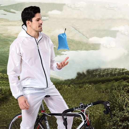Cycling Raincoat with Hood for Men Women Waterproof Windproof Jacket / Pants / Jacket&Pants Reflective Rain Suits for Hiking Running Travel Bicycle Outdoor Cycling Raincoat with Hood for Men Women Waterproof Windproof Jacket / Pants / Jacket&Pants Reflective Rain Suits for Hiking Running Travel Bicycle Outdoor