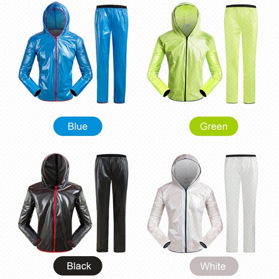 Cycling Raincoat with Hood for Men Women Waterproof Windproof Jacket / Pants / Jacket&Pants Reflective Rain Suits for Hiking Running Travel Bicycle Outdoor Cycling Raincoat with Hood for Men Women Waterproof Windproof Jacket / Pants / Jacket&Pants Reflective Rain Suits for Hiking Running Travel Bicycle Outdoor